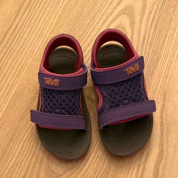 Teva Kids Vibrant Purple and Pink Sandals - Picture 1 of 3